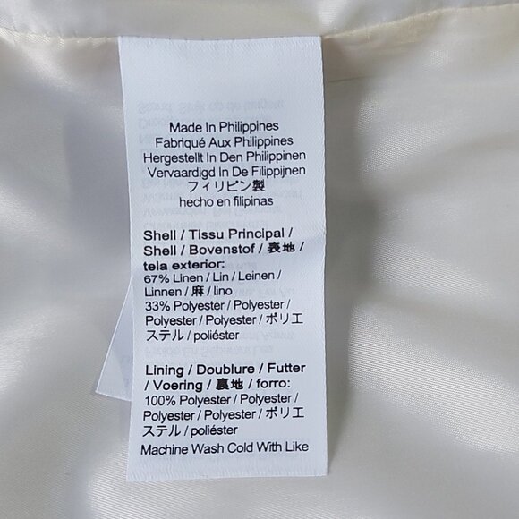 J.Crew Women Linen Blend Vest Size 8 Light Blue Stretch Preppy Academia Y2K - Picture 8 of 12